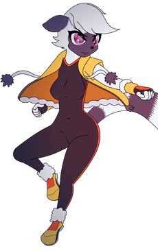 "The game is still under (re)development so here is a rough approximation of the general game character". The illustration is a rough vector sketch of Classic Sonic with censor boxes indicating arousal.